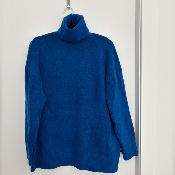 Zara Electric Blue Roll Neck Sweater - Picture 1 of 5